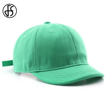 FS Новата Модерна шапка с къса козирка, хип-хоп бейзболна шапка възстановяване на предишното положение, Градинска дрехи, Дамски, Мъжки шапки, Зелено, бежово, Шапки за шофьори на камиони За млади двойки
