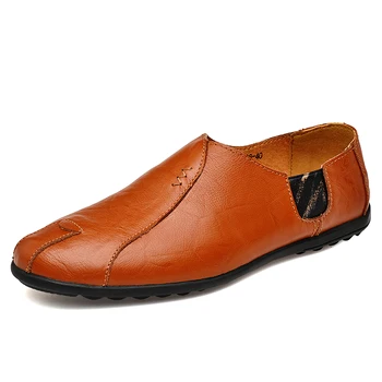 2023 Нова Лятна Обувки Doudou, Мъжки Обувки От телешка Кожа, Корейската версия, Мъжки Ежедневни Кожени Обувки, Дишащи Обувки От Дермата Подметка