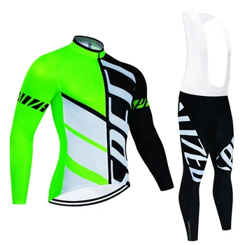 Лято 2024, Комплект от Джърси за Колоезденето с дълъг ръкав, Велосипедна форма на Състезателна Велосипедна дрехи, Майо Ropa Ciclismo, есен