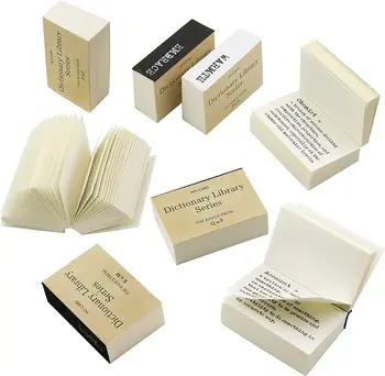 800 бр Мини-ретро малък речник, декоративна хартия за бродерия за проектанти списания, тетрадка за бележки, за да проверите за scrapbooking (от А до я)