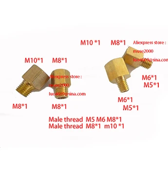 Вътрешна гайка M8 резба м10х1, конвертор месинг в външната тръба M5 m6 m8 x1, съединител m8 x1, латунная съединител, съединител за медни тръби, touch резьбонарезной тръбен накрайник