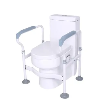 Тоалетна за възрастни хора парапет за тоалетна предпазни парапети за възрастните хора седалка-седалка с подлакътници за тоалетна парапет за тоалетна без перфорация