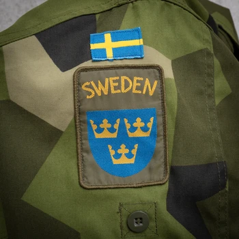 SMTP M731 шведски военен камуфлаж M90 национален флаг наплечный иконата на шведска икона нарукавной превръзки m90