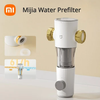 XIAOMI MIJIA Предварителен Филтър за вода за Пиене За домашна Система за Филтриране на Вода Морозостойкая Двойна Филтрация на 6 Т/ч Висока Скорост на потока от -30 °C