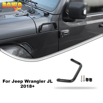 Капак на двигателя на колата BAWA, Ъглова декоративна дръжка За Jeep Wrangler JL/Gladiator JT 2018-2023, Външни аксесоари