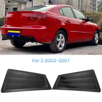 1 Чифт Накладки на задното стъкло на колата за Mazda 3 2003-2007 Странични щори, отдушник, Спойлер, Дефлектор B