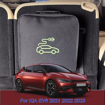EV Автомобилен Кабел за зареждане За Съхранение Чанта За Носене Зарядно Устройство Вилици Контакти Водоустойчив Огнеустойчиви Аксесоар За KIA EV6 2021 2022 2023
