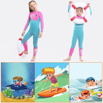 Детски летен костюм за сърф, бански костюм за сърф, детски неопрен за цялото тяло