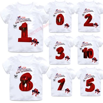 Детска тениска Marvels за рождения Ден на Дрехи за момчета И момичета Цифрови тениски си кученце Wiki спайдърмен Летни потници, Облекло, Подаръци за деца