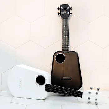 Populele 2 LED Bluetooth 23-инчов USB Smart Ukulele APP Control Bluetooth Концерт Сопрано, ukulele, музикален инструмент