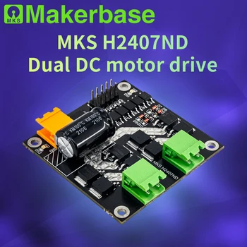 Makerbase H2407ND 24V/7A 160 W Двоен диск на двигателя за постоянен ток, H Bridge L298 Logic
