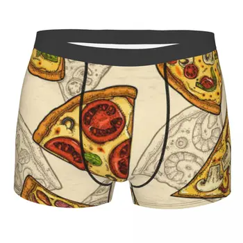 Мъжки къси панталони-боксерки Комплект Удобни бикини Slice Pepperoni Пица Бельо Мъжки Боксерки