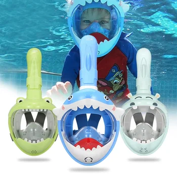 Детско обзавеждане за плуване Защитни очила Snokeling, маска за гмуркане, гмуркане маска за гмуркане с шнорхел за деца от 4 до 11 години), детски маска