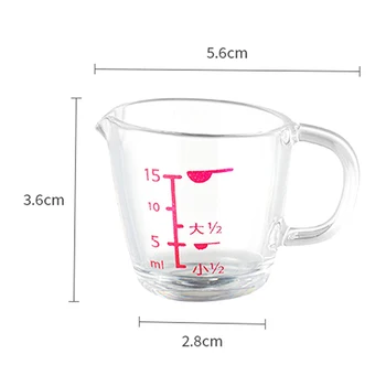 15 мл Степен Мерителни Чашки Пластмасови Дозиращи Чашки За Готвене, Кухненски Чаши за подправки, Мини-Чаши за лимонов сок