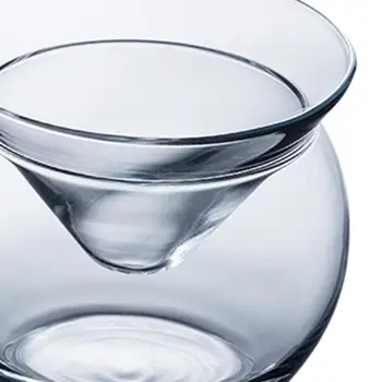 Молекулно миксологический коктейлна кристална чаша за вино с лед за бар, домашно парти, 150 мл