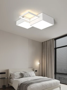 Минималистичен и топло светило за главната спалня, атмосферата, индивидуалните и творческа комбинация, геометричен led тавана лампа