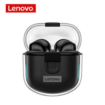 Lenovo LP12 BT5.3 Тези безжични слушалки в ушите с двоен микрофон, шумопотискане, стерео звук Hi-Fi, Спортни слушалки