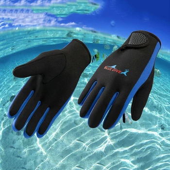 1 Чифт 1,5 мм неопреновых ръкавици за гмуркане с акваланг, противоскользящих, защищающих от студ, Неопрен