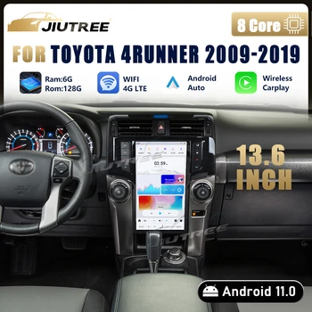 Радиото в автомобила Android 11 13,6 см за Toyota 4Runner 2009-2019 GPS Стереонавигация Tesla Мултимедиен плеър Carplay Главното устройство
