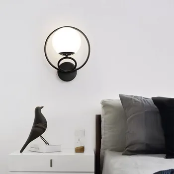 Модерен стенен лампа в скандинавски Стил, led минималистичен, с монтиран на стената лампа, Хол, Спалня, Лестничный лампа, Украса за дома, Прикроватное аплици