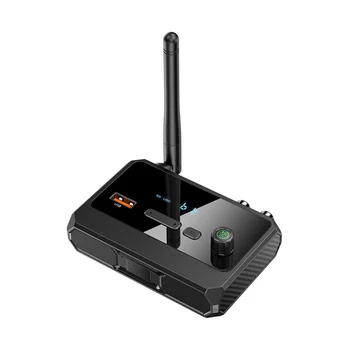 Аудиоприемник Bluetooth 5.3 с поддръжка на безжична връзка, аудиоадаптер на U-диск с AUX вход RCA за автомобилни телевизори, високоговорители PC