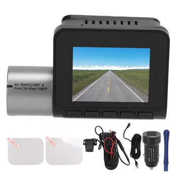 Видео рекордер с функцията за откриване на движение 4K Dash Cam за автомобили