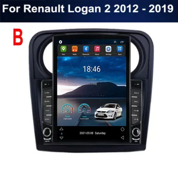 Android За Renault Logan 2 2012-2039 Sander 2 2014-2039 Tesla Вид на Автомобила Радио, Мултимедиен Плейър GPS Навигация, RDS, без DVD