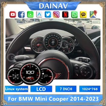 Авто радио с LCD дигитален дисплей за BMW Mini Cooper 2014-2023, табло, кристална лента, виртуална измерване на скоростта на кабината