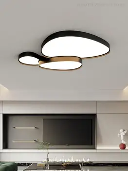 Осветление на хола 2023 Модерен led тавана лампа за хранене Спални, Скандинавски Прост Черно-бял тавана лампа за помещения
