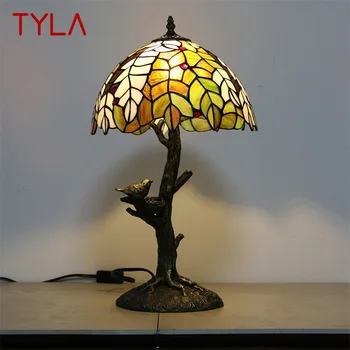 Настолни лампи TYLA Тифани Модерни Led Цветни Настолни Лампи Creative за Декорация на Дома Спални