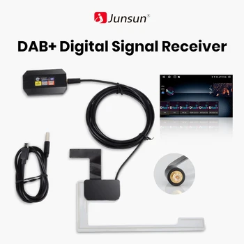 Junsun Авто Радио DAB + Усилвател Антена Адаптер за автомобилна Стерео система Android 8.1 9.0/10.0 Автомобилни Аксесоари