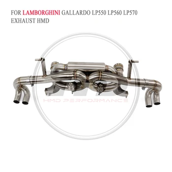 Изпускателна система за HMD Performance Catback от неръждаема стомана за Lamborghini Gallardo LP550 LP560 LP570 Ауспуси с капак