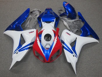 Нов Комплект обтекателей за мотоциклет ABS, годни за HONDA CBR1000RR 2006 2007 06 07, кит за каросерията, червен, Син, Бял