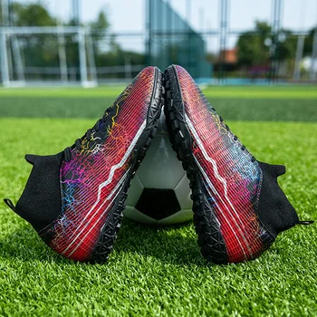 Висок клас футболни обувки C. Diqna, тренировочная обувки за състезания, мини износоустойчиви футболни обувки Fustal Chuteira Society