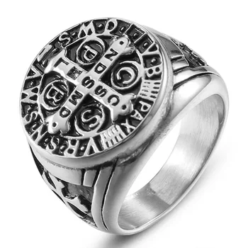 Винтажное класическо рунически пръстен, Рунически пръстен в стил пънк, Viking, мъжки пръстен, моден тренд, аксесоари за партита в готически стил, бижута, подаръци, търговия на едро,