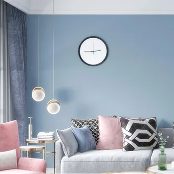 Декорирайте спалнята и хола едноцветните тапети от високо качество на коприната нетъкан текстил Blue серия Моранди