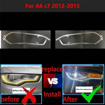 За Audi A6 C7 2013-2015 Автомобилна употреба плоча DRL Тръба на дневна светлина Автомобили ивица дневна светлина