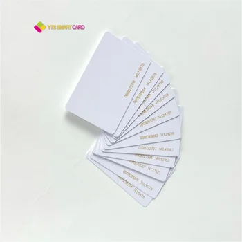YTS 2022 Рекламен висококачествен сублимационный пластмаса за горещ печат, бял ID, бизнес-празна, PVC-карта, бяла rfid карта