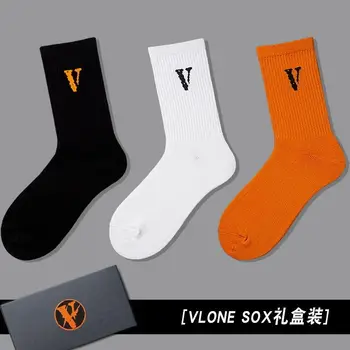 Чорапи със средна дължина, Мъжки Чорапи, Улични високи кокосови чорапи с скейтбордом, спортни баскетболни чорапи