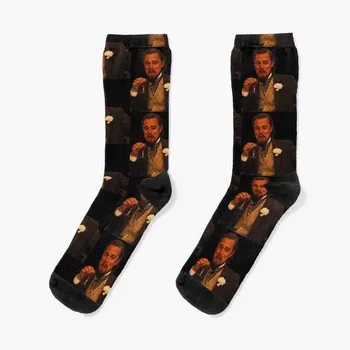 Чорапи със смее Леонардо Ди Каприо, термоноски, мъжки зимни чорапи с герои от карикатури, Смешни чорапи, Мъжки чорапи