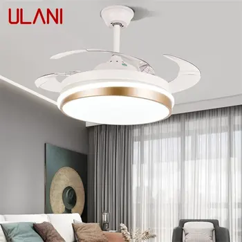 Вентилатор на тавана ULANI, Невидима лампа с дистанционно управление, модерен прост led лампа за дома, хол