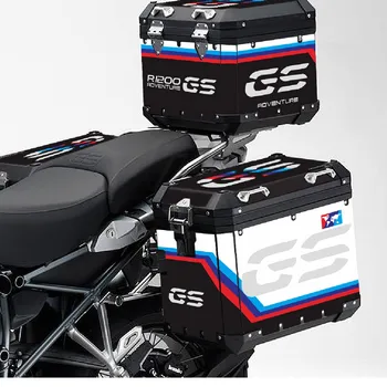 За BMW Panniers 40 GS R1200GS r1200 gs Троен Черен Приключения 2019-2021 Мотоциклет Алуминиева Кутия Стикер